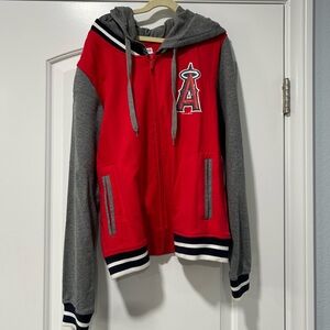 New Era women’s angels zip up hoodie jacket, medium